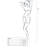 PASSION - WOMAN BS034 BODYSTOCKING ROSSO TAGLIA UNICA
